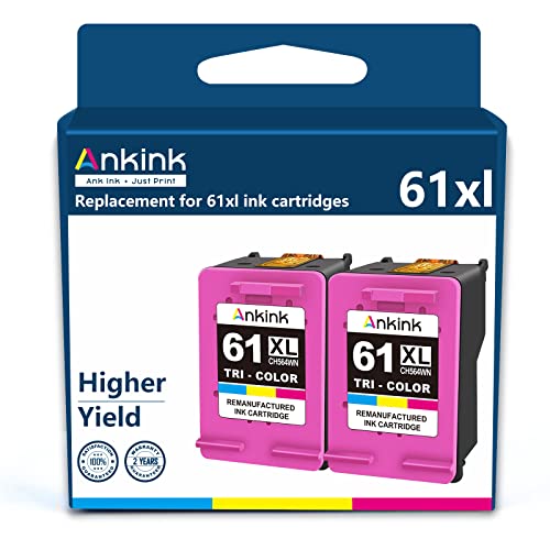Ankink 61XL Color Ink Cartridge Replacement for HP Ink