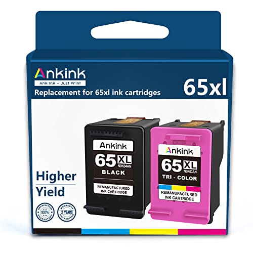 Ankink 65XL Ink Cartridges Black Color Combo Pack