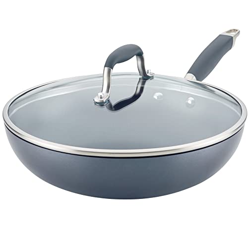 Anolon Advanced Home Hard-Anodized Nonstick Ultimate Pan/Saute Pan, 12-Inch (Moonstone)