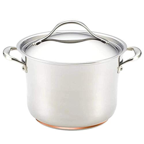 Anolon Stainless Steel Stockpot, 6.5 Quart