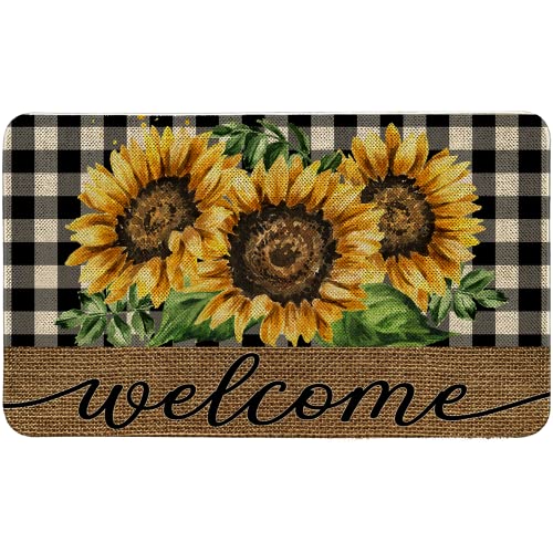 AnyDesign Sunflower Welcome Doormat