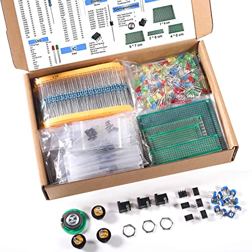 Aobao Mega Electronic Component Kit - 1900pcs Assortment