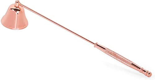 Aooba Candle Snuffer -Long Handle for Putting Out Extinguish Candle Wicks Flame Safely, Candle Snuffers Accessory for Candle Lovers(Rose Gold)