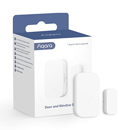 Aqara Door and Window Sensor - Wireless Mini Contact Sensor for Alarm System and Smart Home Automation