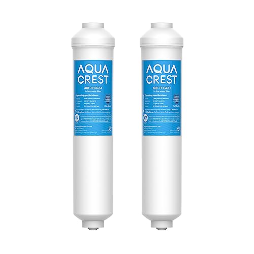 AQUA CREST Inline Water Filter, NSF Certified, 2-Pack