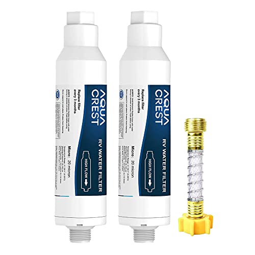 AQUA CREST RV Water Filter, 2 Pack