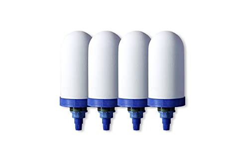 AquaEasy Ceramic Filter Candle (4 Piece) Replacement Gravity Water Filter