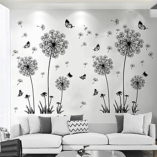 Arawat Dandelion Wall Decals Flower Stickers