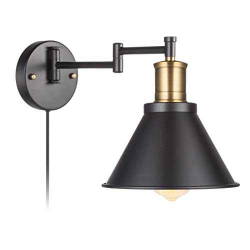 ArcoMead Swing Arm Wall Lamp Plug-in Cord