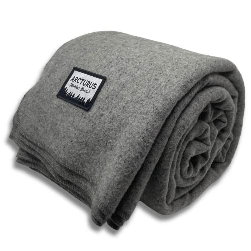 Arcturus Queen Wool Blanket - Heavy, Warm Bed Blanket