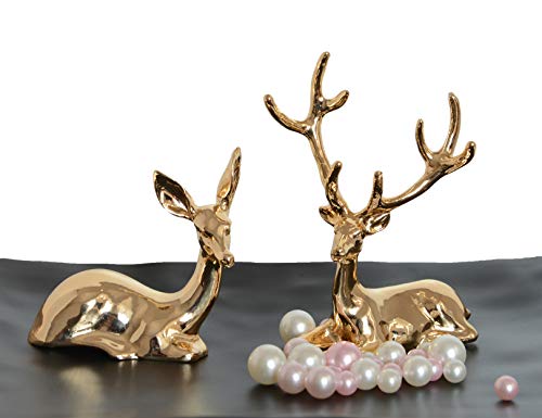 Ardax Golden Home Décor Deer Figurines