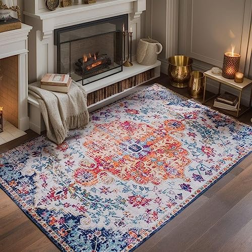 Area Rugs for Living Room 4x6 Persian Vintage Rug