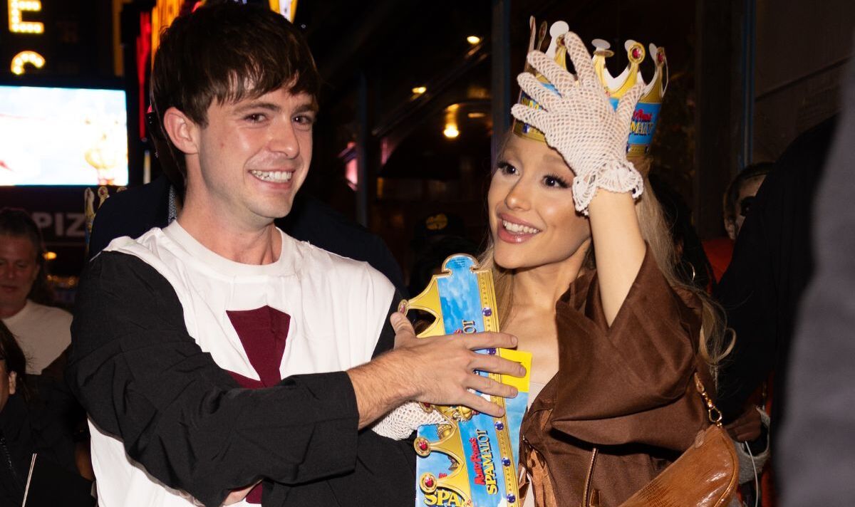 Ariana Grande Supports Boyfriend Ethan Slater In Broadway’s ‘Spamalot’ Amidst Fan Frenzy