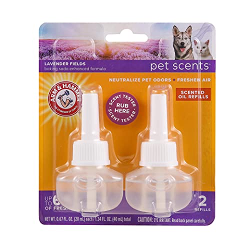 Arm & Hammer For Pets Scents Plug-in Scented Oil Refills in Lavender Fields, 2-Pack