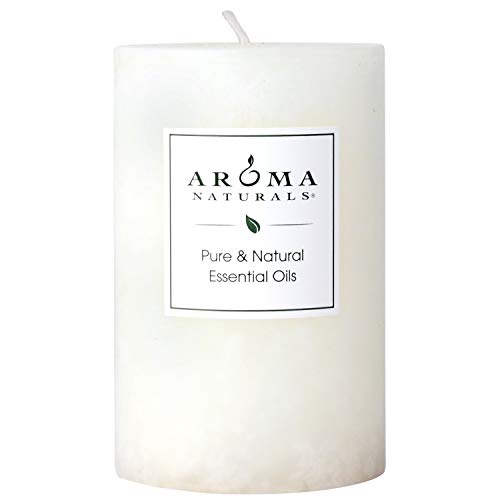 Aroma Naturals Vanilla & Peppermint Scented Pillar Candle