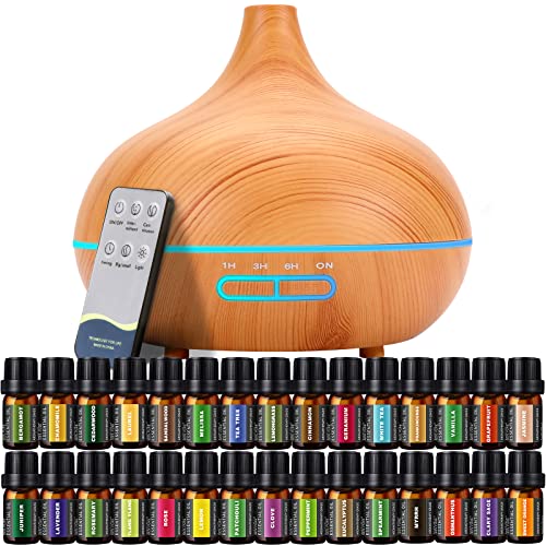 Aromatherapy Diffuser & Essential Oil Set with Large Capacity