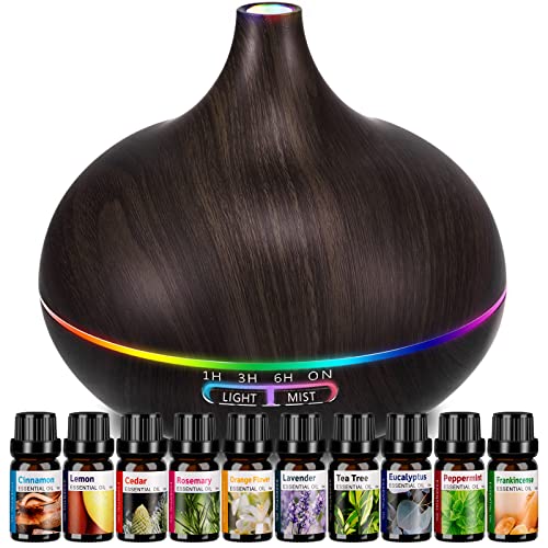 Aromatherapy Essential Oils Set with Ultrasonic Diffuser