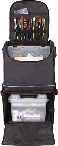 ArtBin Tote Express Rolling Portable Art Craft & Sewing Storage Organizer Bag with Wheels