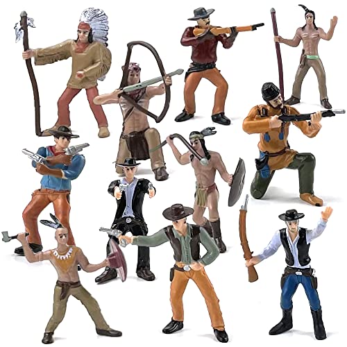 ArtCreativity Cowboy & Indian Figures Set