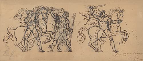 ArtDirect Three Warriors and Their Horses