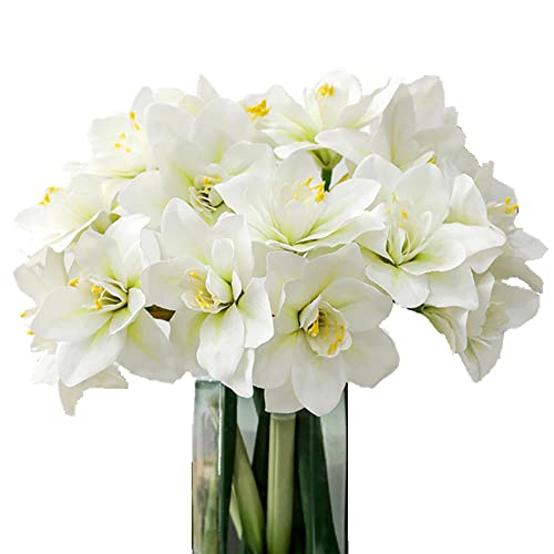Artificial Amaryllis Flowers Stem - Pack of 6