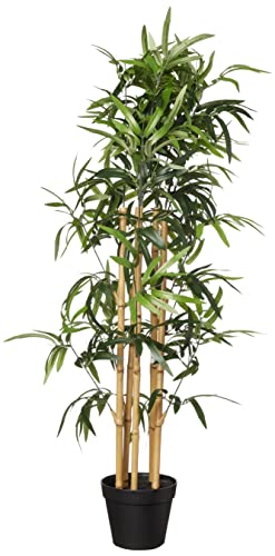 Artificial Fake Bamboo Plant with Plastic Planter Pot
