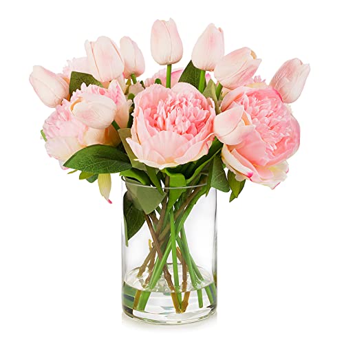 Artificial Flower Arrangement with Vase