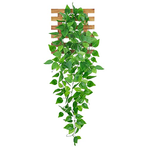 Artificial Hanging Plants with Wall Decor