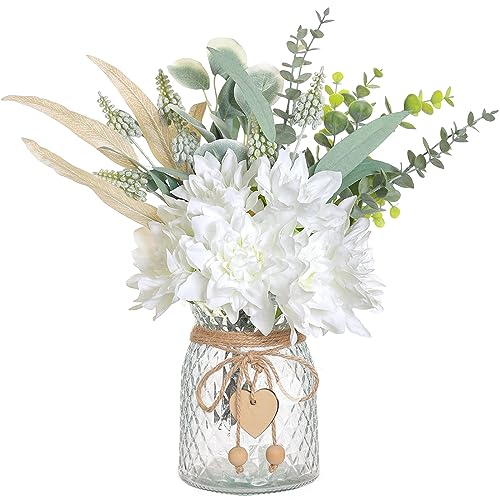 Artificial Silk Flowers in Vase