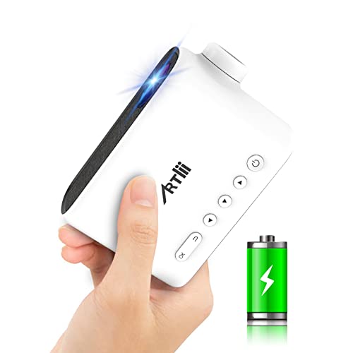 Artlii Q Mini Projector with Built-in Battery