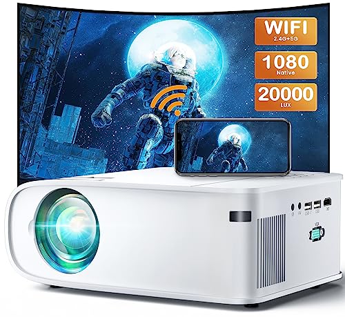 ARTSEA 20000L 4K HD Projector with 1080P Native Resolution and 5G WiFi