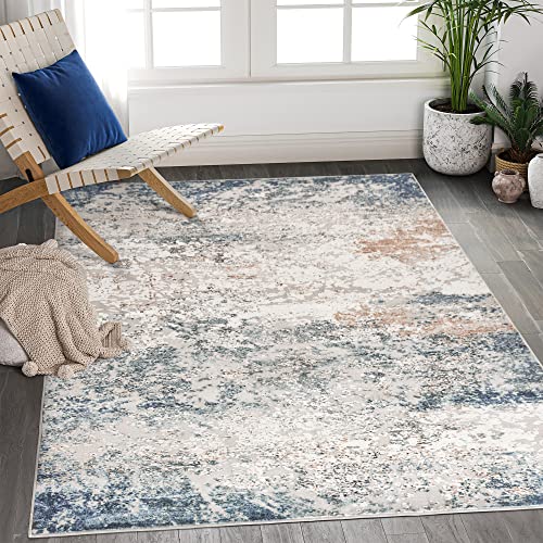 Art&Tuft Washable Rug - Stain Resistant, Abstract Design, Anti-Slip Backing