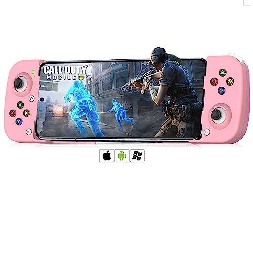 arVin Mobile Game Controller for Samsung Galaxy S22/S21/S20 Ultra, TCL, Tablet, Android Wireless Gamepad for iPhone 14/13/12/11, iOS, iPad, MacBook, PC Gaming Joystick with Back Button, Direct Play