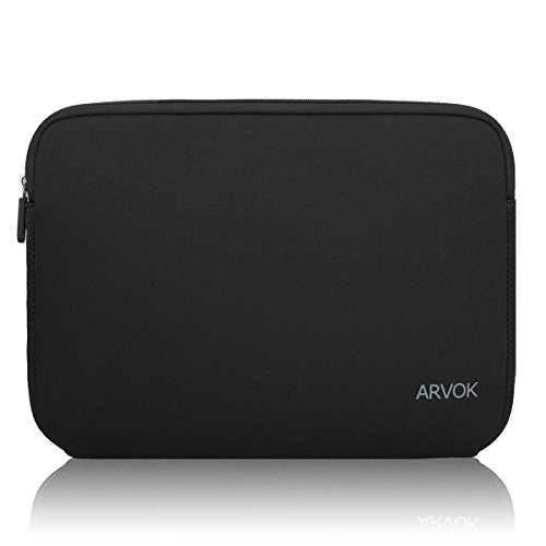 ARVOK 15-16 Inch Laptop Sleeve Multi-Color & Size Choices Case/Water-Resistant Neoprene Notebook Computer Pocket Tablet Briefcase Carrying Bag/Pouch Skin Cover for HP/Dell/Lenovo/Asus/Acer, Black