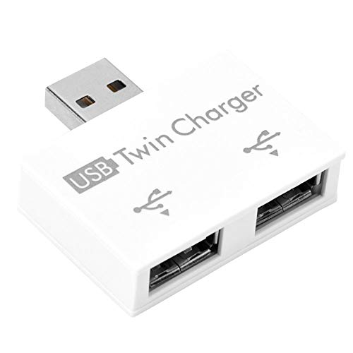 ASHATA Mini Hub USB2.0 Charger Splitter Adapter