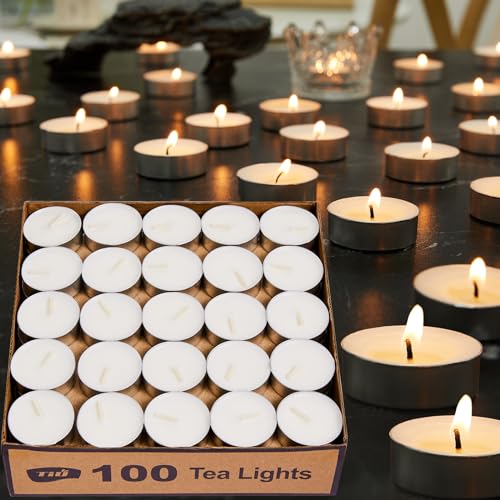 Ashlux Tea Lights Candles 100 Pack