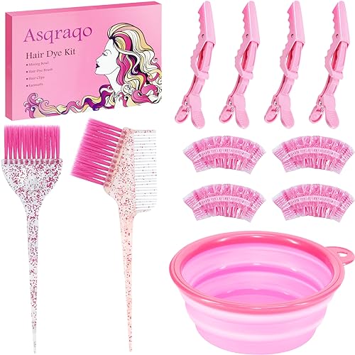 Asqraqo Hair Coloring Dyeing Kit - Professional Salon Tools for DIY Mixing