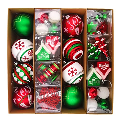 Assorted Christmas Ball Ornaments Set