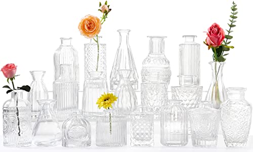 Assorted Glass Bud Vases - Set of 20