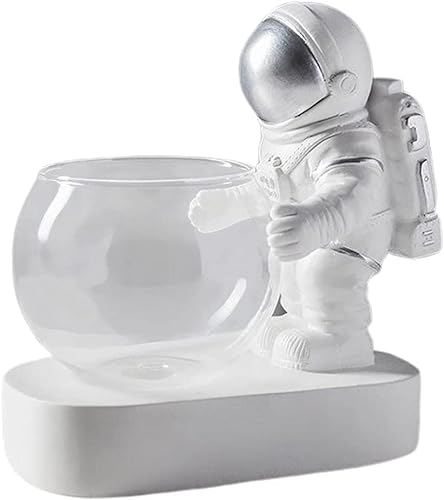 Astronaut Planter with LED Lights and Space Decor