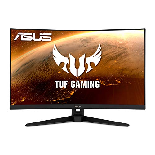ASUS TUF Gaming 32" 1440P HDR Curved Monitor (VG32VQ1B) - QHD (2560 x 1440), 165Hz (Supports 144Hz), 1ms, Extreme Low Motion Blur, Speaker, FreeSync Premium, VESA Mountable, DisplayPort, HDMI,BLACK