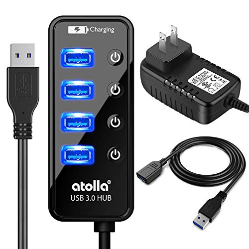 atolla USB 3.0 Hub with Power Supply & Extension Cable