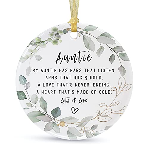 Auntie Ornaments 2023: Heartfelt and Beautiful Gift for Your Best Aunt