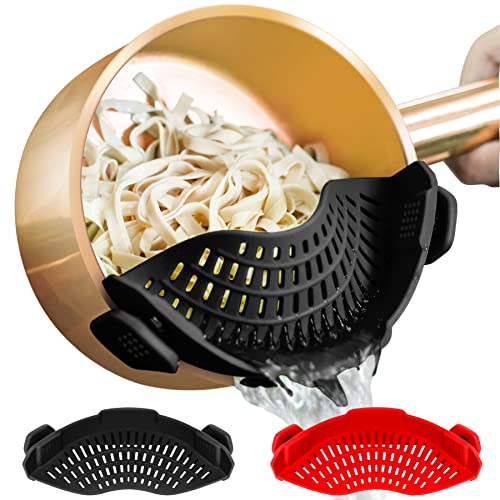 AUOON Clip on Strainer: Compact and Convenient Silicone Colander