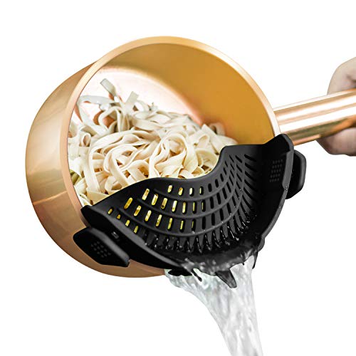 AUOON Clip-On Strainer Silicone: Compact and Convenient Kitchen Colander