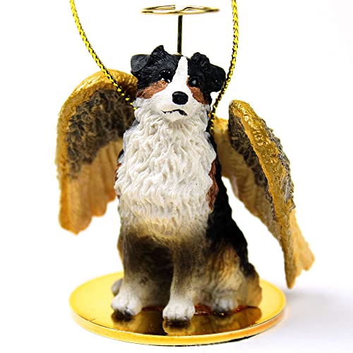 Australian Shepherd Tricolor Pet Angel Ornament