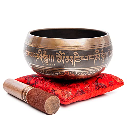 Authentic Handmade Tibetan Singing Bowl Set
