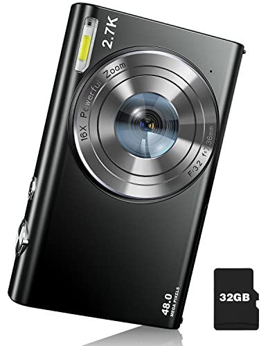 Auto Focus 2.7K Digital Camera for Kids and Beginners