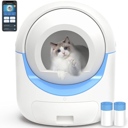 Self Cleaning Cat Litter Tray Automatic Cat Litter Box with App Contro –  Angol Shiold