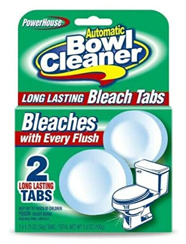 Automatic Toilet Bowl Cleaning Tablets, Bleach, 2-Pk.